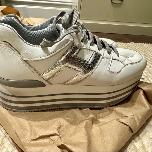 Hogan H222 Platform Sneakers US9 / EU40 White. - Picture 4 of 8